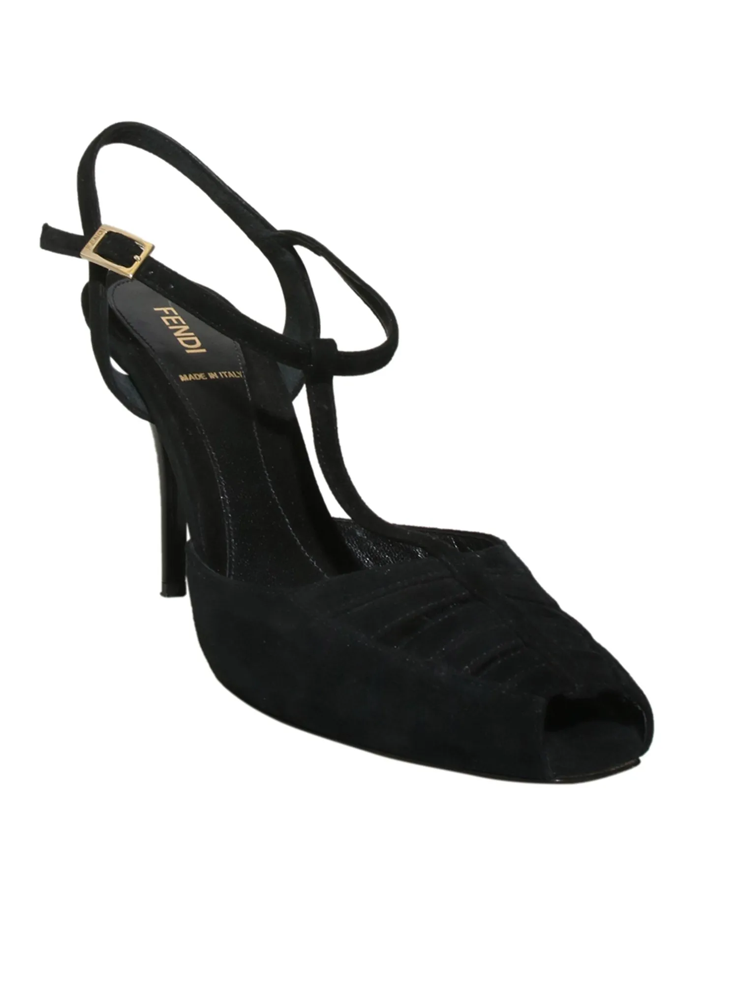 Suede Peep Toe Sandals
