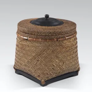 Tong Basket Dark Natural
