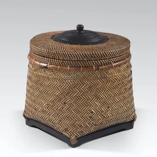 Tong Basket Dark Natural