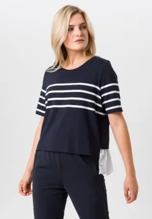 Tuzzi Short Sleeved Shirt With Lace Hem