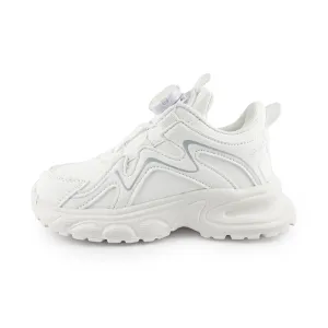 Youth Unsex Rotary buckle Sneakers - A28666 White